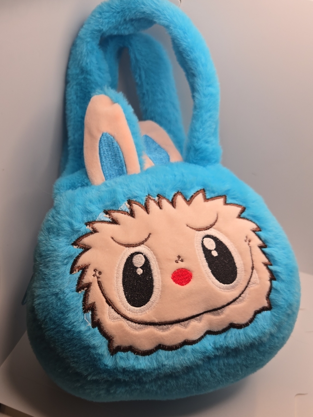 Blue Plush LabubuThe Monsters  Handbag Purse Bag